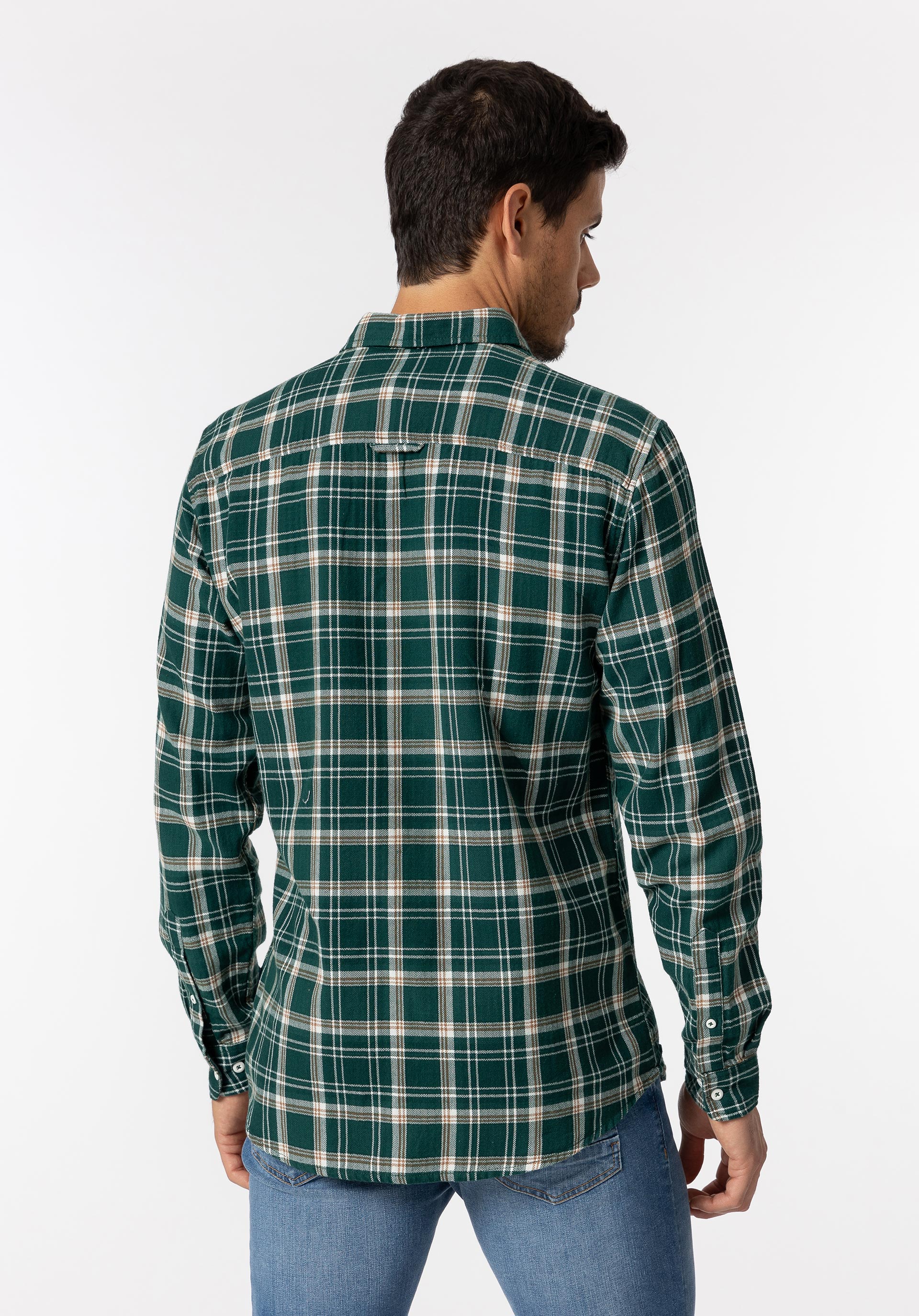 Camisa Regular Fit Xadrez Herringbone