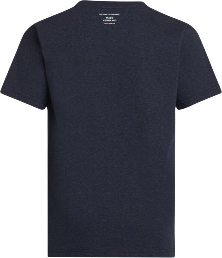 Mads Nørgaard - Copenhagen Dusty Embriodery Thorlino Tee Indigo