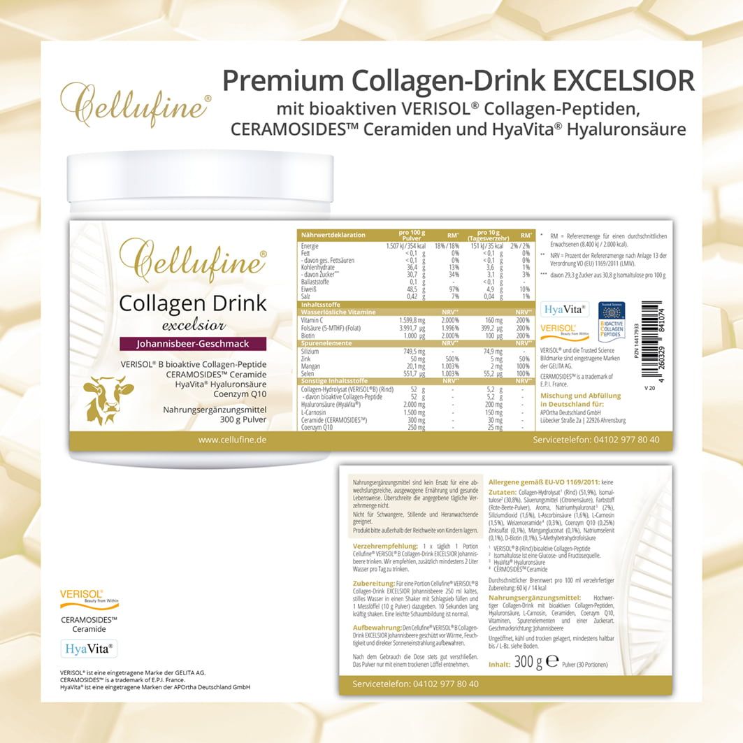 Cellufine® VERISOL® B (Rind) Premium Collagen-Drink EXCELSIOR