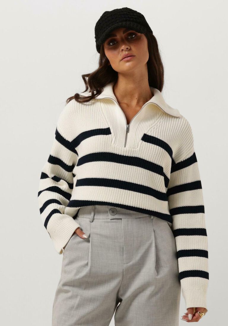 ENVII blauw/wit gestreepte envii coltrui enmole ls knit 5190