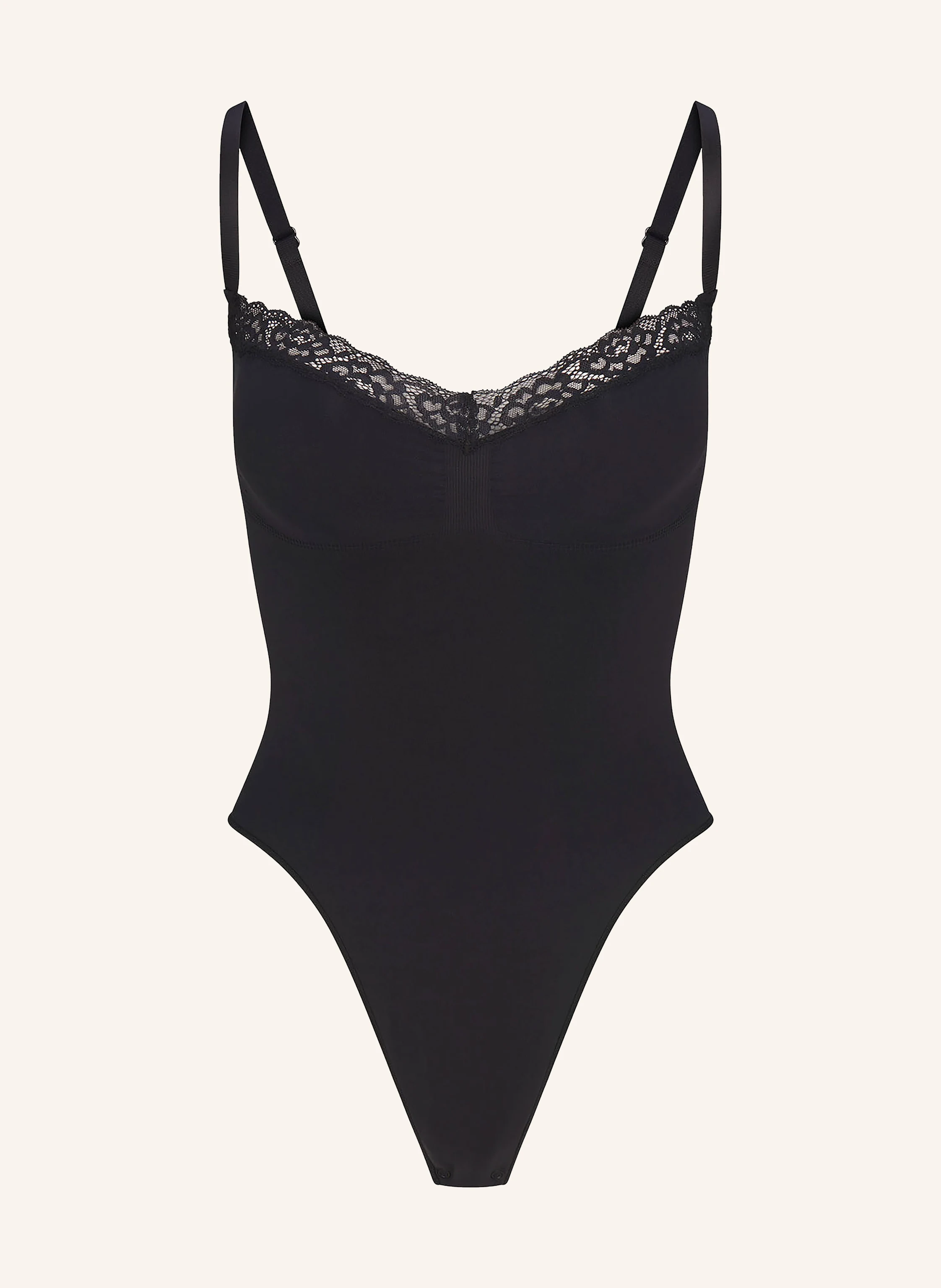 SKIMS Shape-Body SEAMLESS SCULPT LACE THONG BODYSUIT