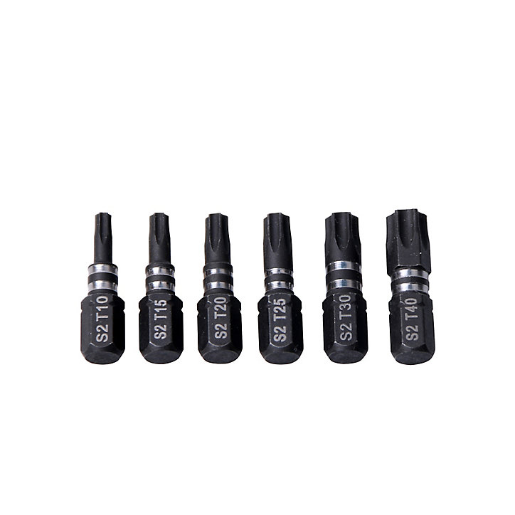 Embout de vissage Torx inviolable Erbauer - 6 pièces