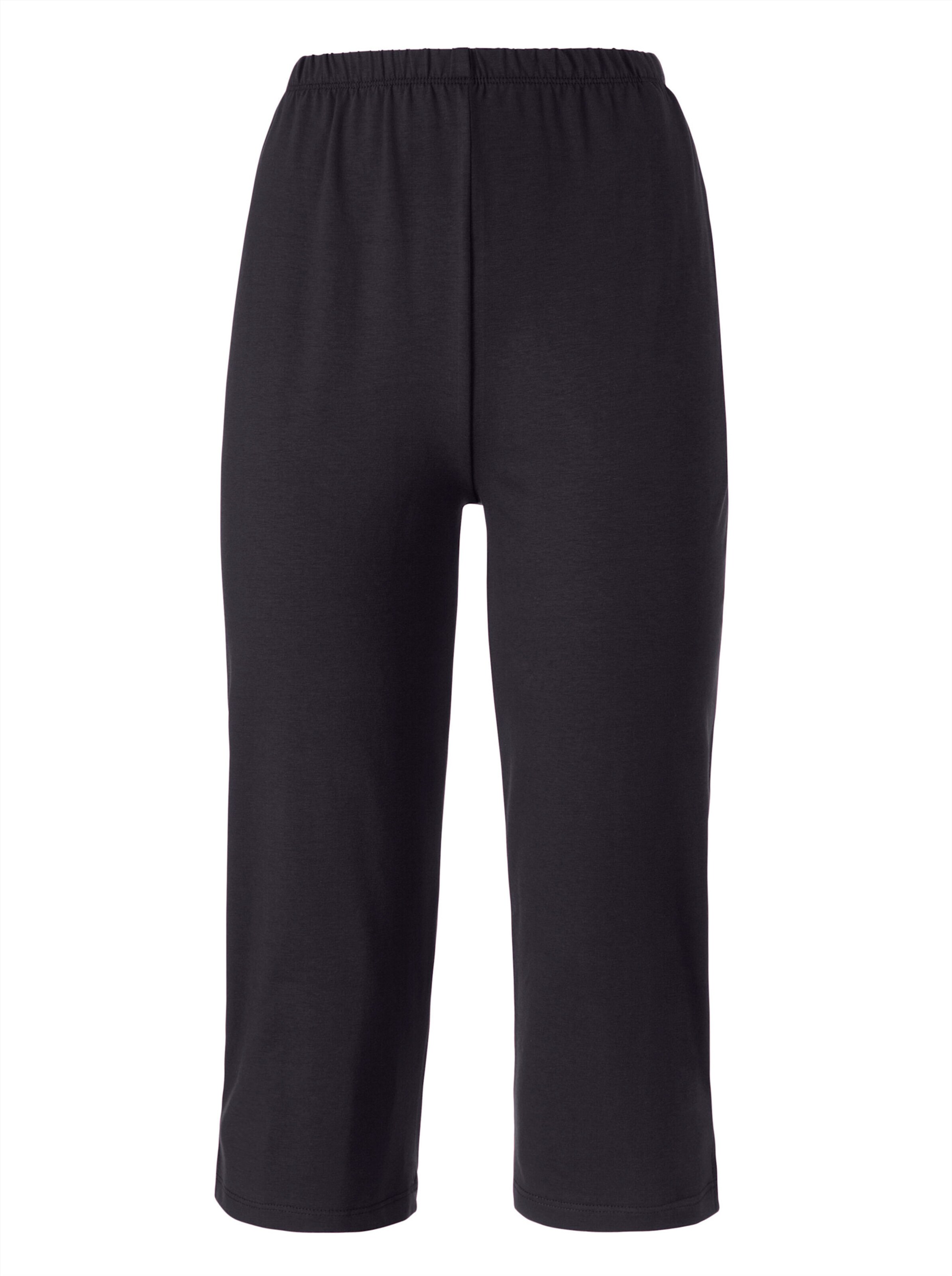 feel good Capri-Hosen in schwarz + grau-meliert