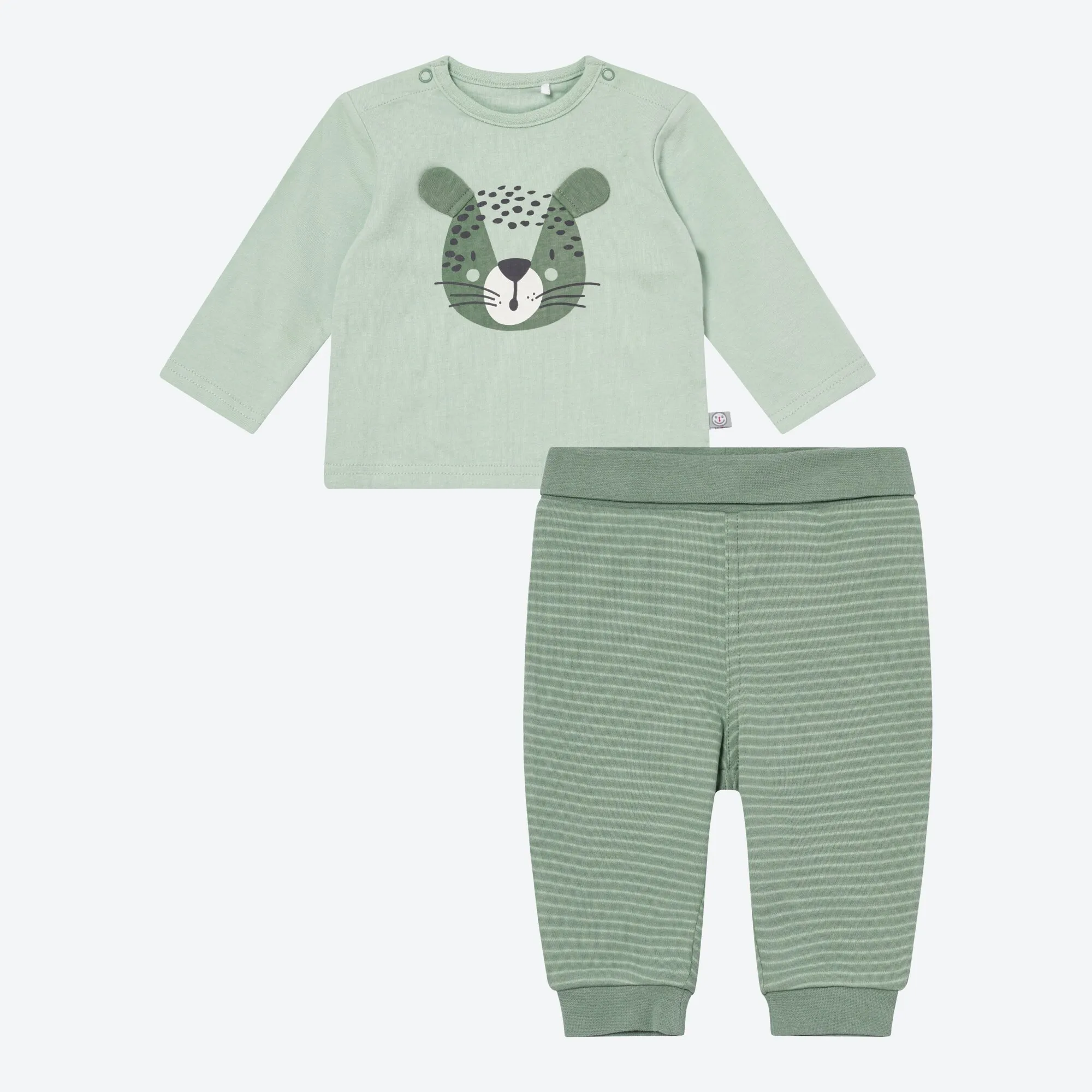 Baby-Jungen-Set mit Leoparden-Aufdruck, 2-teilig