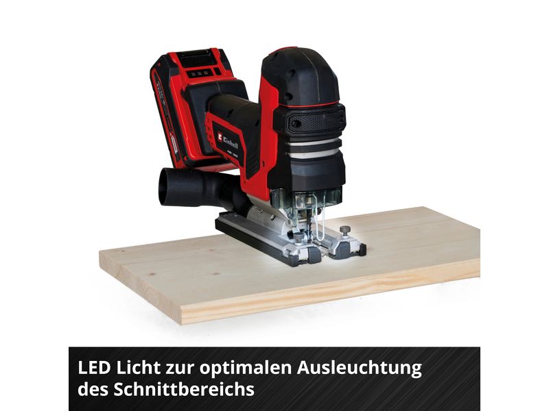 Einhell Professional Akku-Stichsäge TP-JST 18/135 Li BL – S Akkubetriebene Stichsäge mit Schnittlinienanzeiger