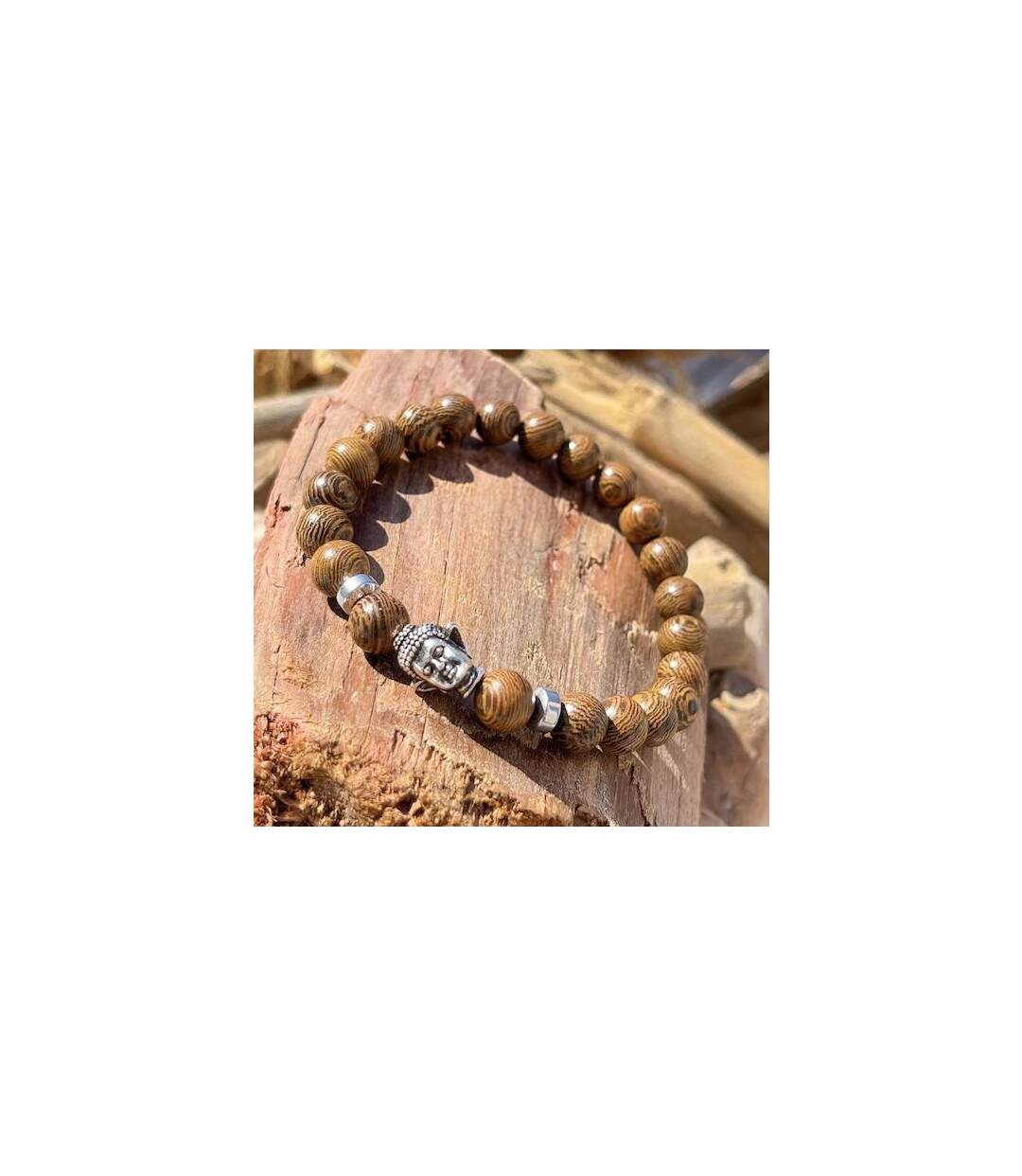 Bracelet bouddha en bois precieux