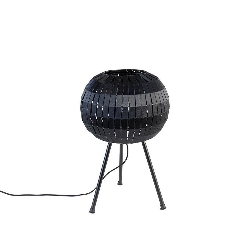 Moderne tafellamp tripod zwart - Zoë