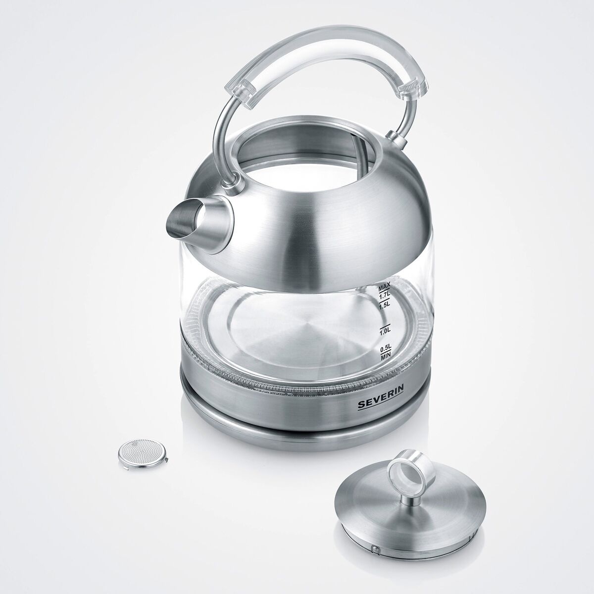 Retro vannkoker 1.7 liter, glass
