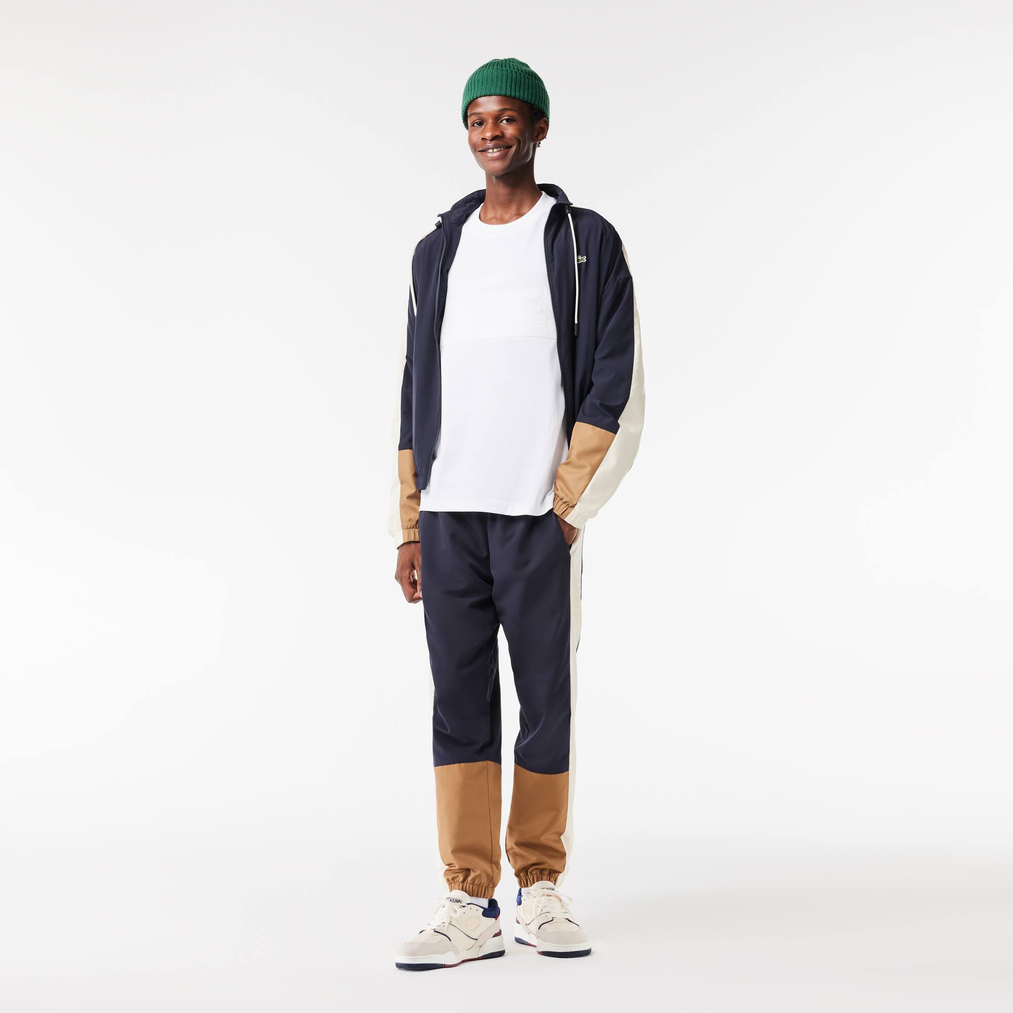 T-shirt relaxed fit en jersey avec badge matelassé T-Shirts - Blanc - Lacoste - Homme