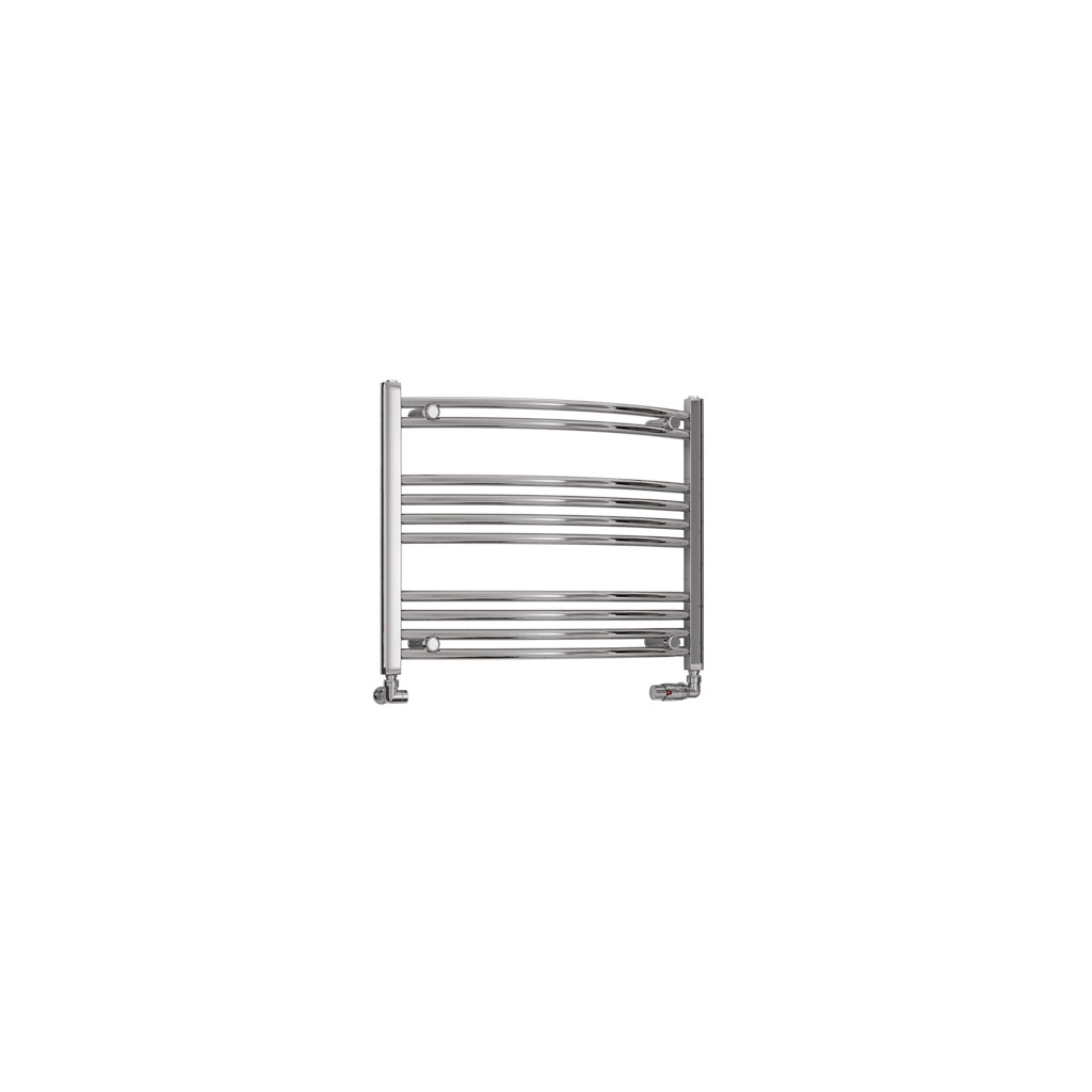 Eastbrook Wendover gebogen handdoekradiator 75x60cm 250W chroom