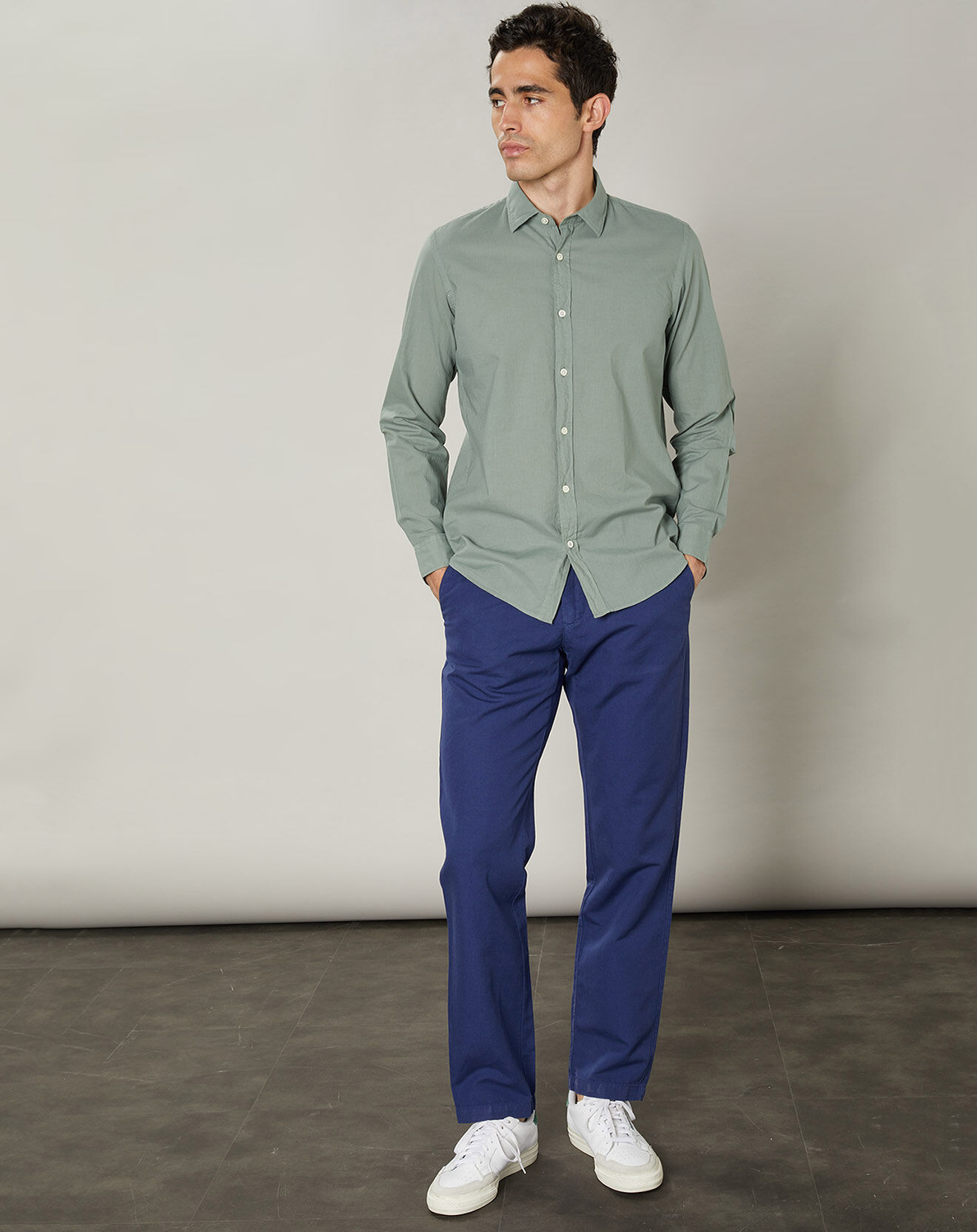 Hartford Chemise slim Sammy Pat cactus