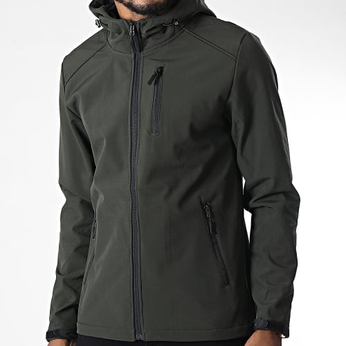 Veste Zippée Capuche AGL013 Vert Kaki