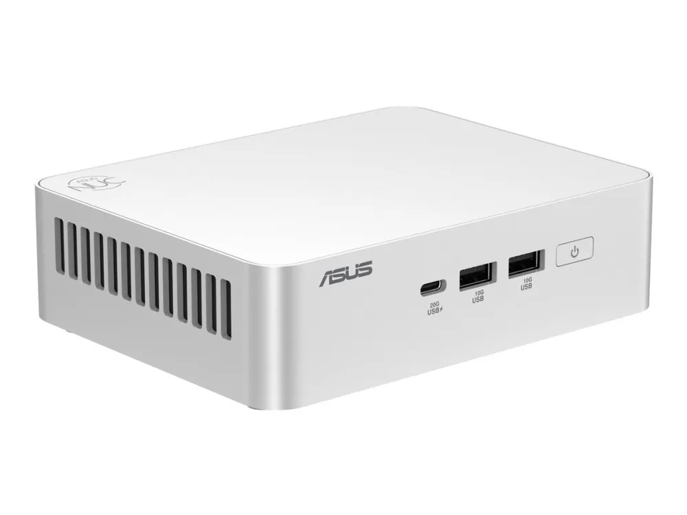 ASUS NUC 15 Pro  RNUC15CRSU700002 - Barebone - mini PC 1 x Core Ultra 7 255H / op til 5.1 GHz - RAM 0 GB - Arc Graphics 140T - IEEE 802.11ax (Wi-Fi 6), IEEE 802.11be (Wi-Fi 7), Bluetooth 5.4, 2.5 Gigabit Ethernet, Gigabit Ethernet - sølv