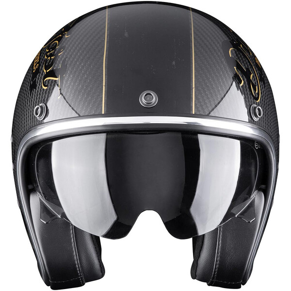 Scorpion - Casque Belfast Evo Carbon Zippy Noir / Or