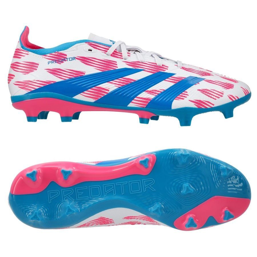 adidas Predator League FG Reemergence - Blanc/Bleu/Rose