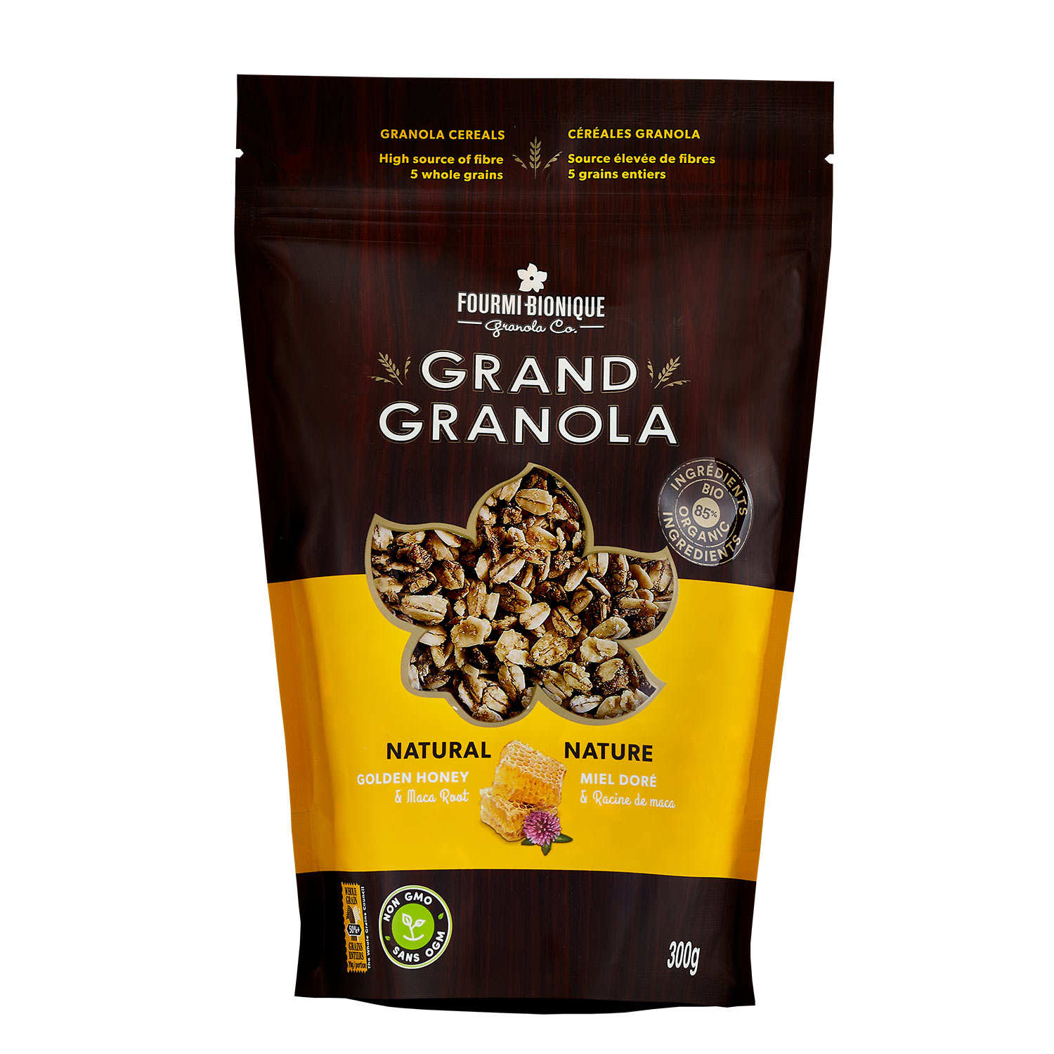 Grand Granola nature - Miel et sirop d'érable