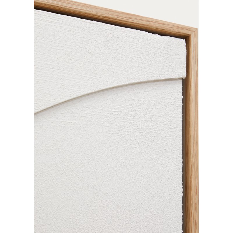 Tableau Sefri avec formes géométriques circulaires blanc 60 x 90 cm