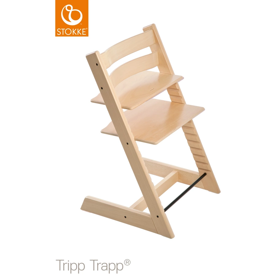 STOKKE® Tripp Trapp® Hochstuhl Buche natur inkl. Newborn Set™ Grey