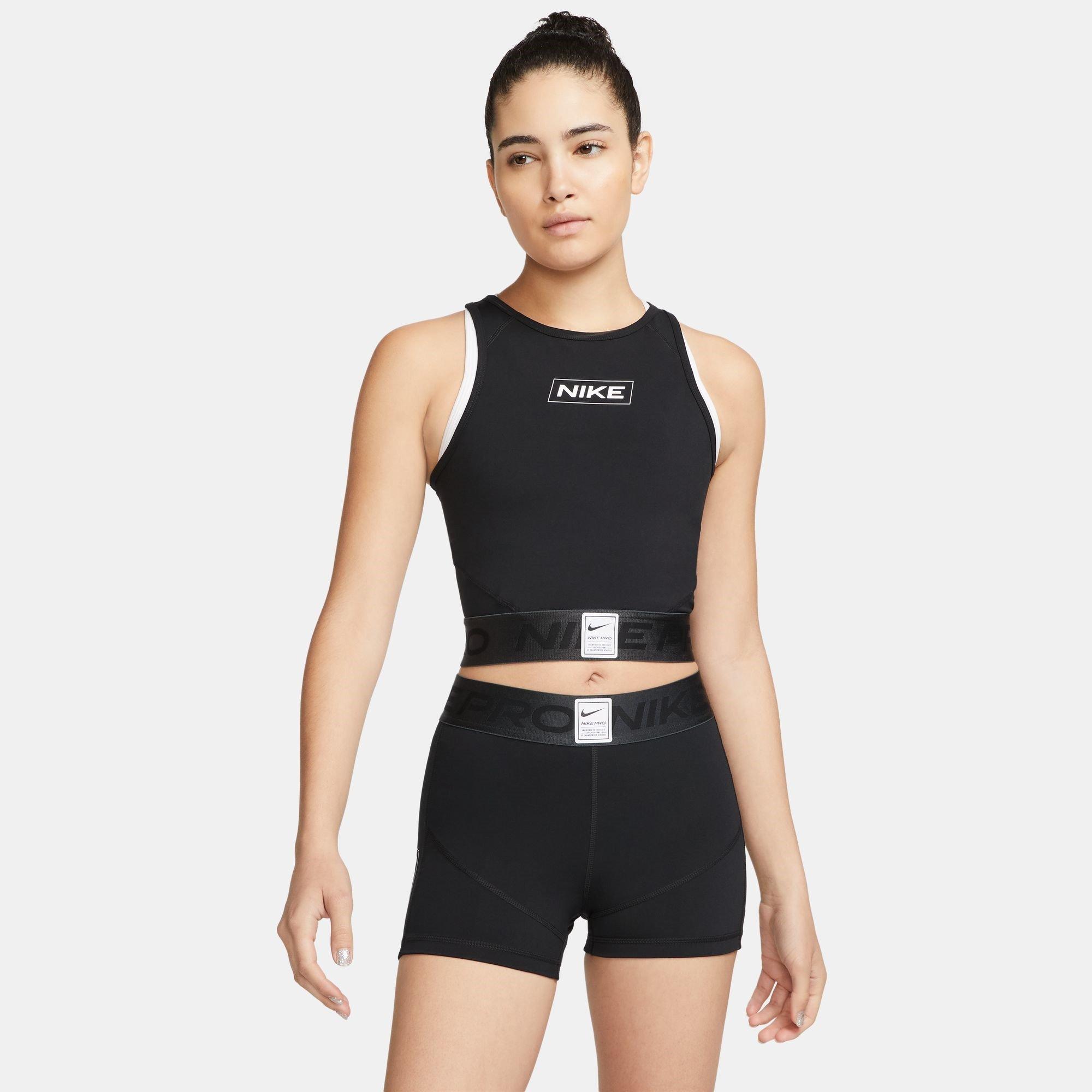 Nike Pro Dri FIT Womens Graphic Crop Tank