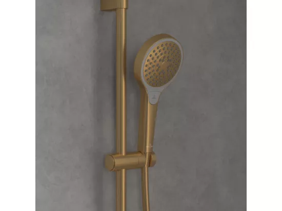 Ensemble de douche 3 jets VILLEROY ET BOCH Verve Showers Or brossé