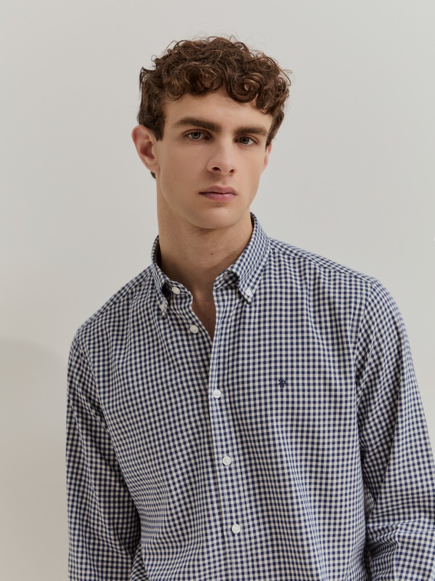 Camisa regular fit xadrez