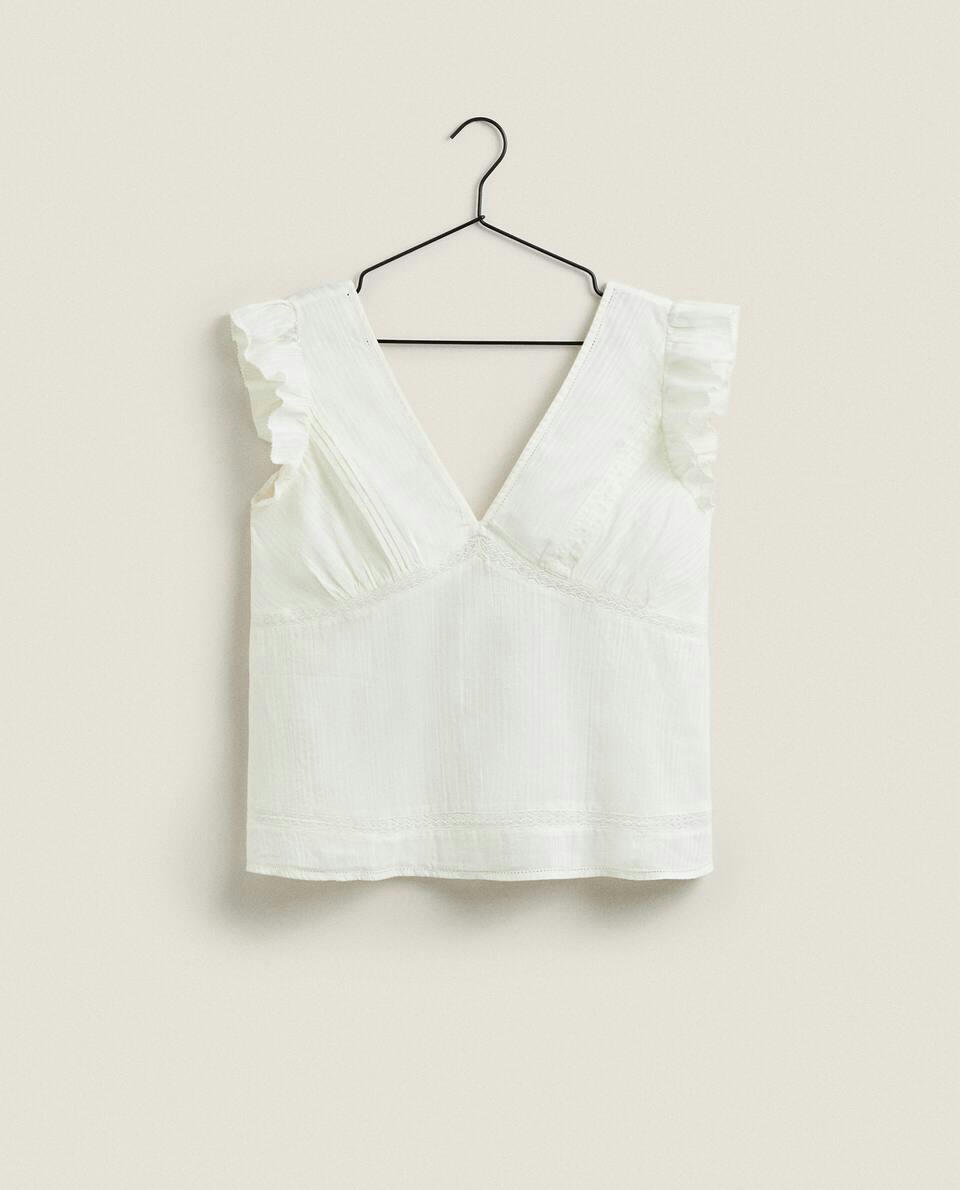 BLUSA COM DETALHES EM RENDA