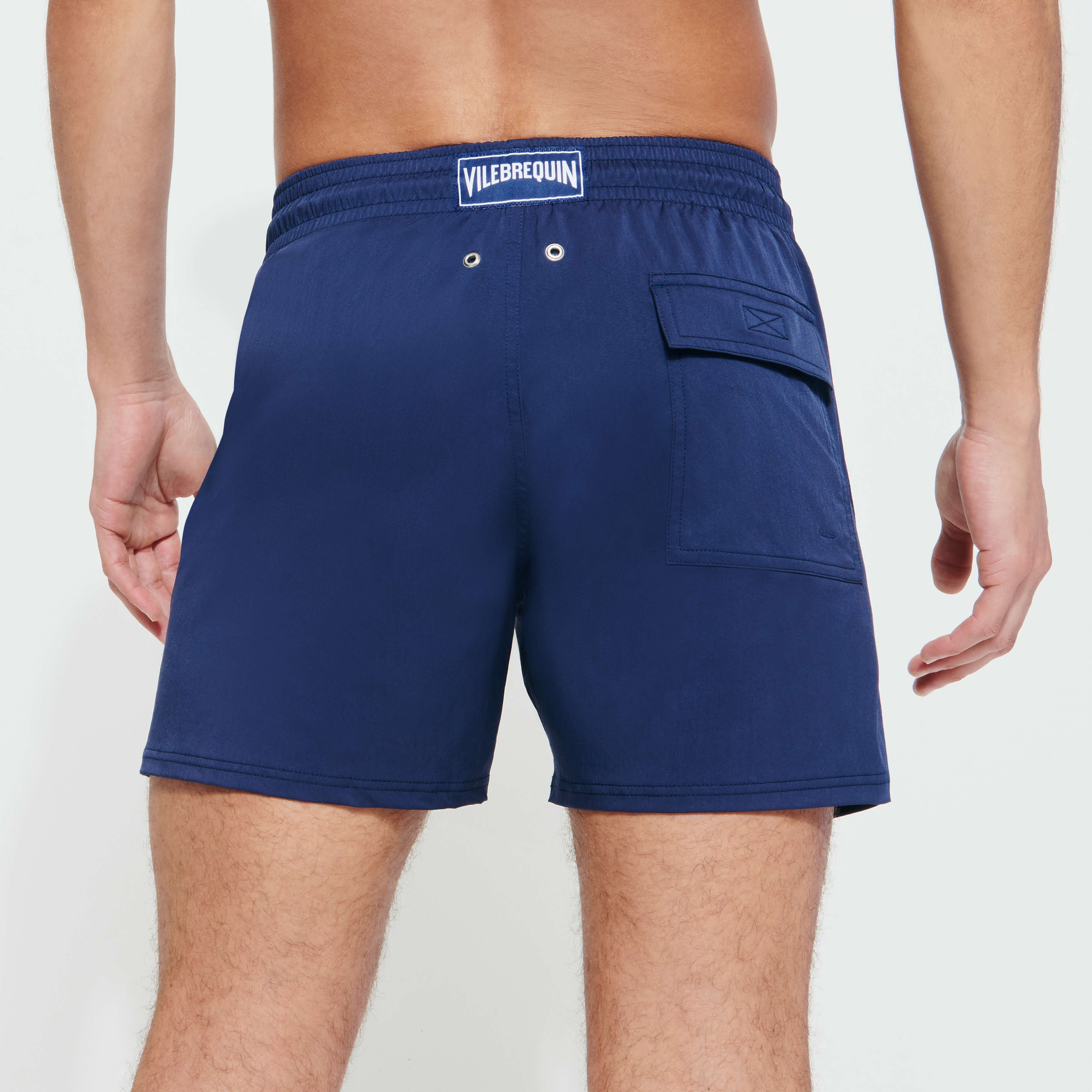 Maillot de Bain Court Stretch Homme Uni