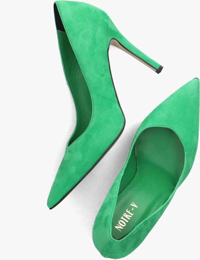 NOTRE-V groene notre-v pumps 17501