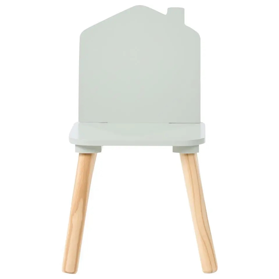 QUILPIE - Kindertafel met stoelen - Lichtgroen - MDF