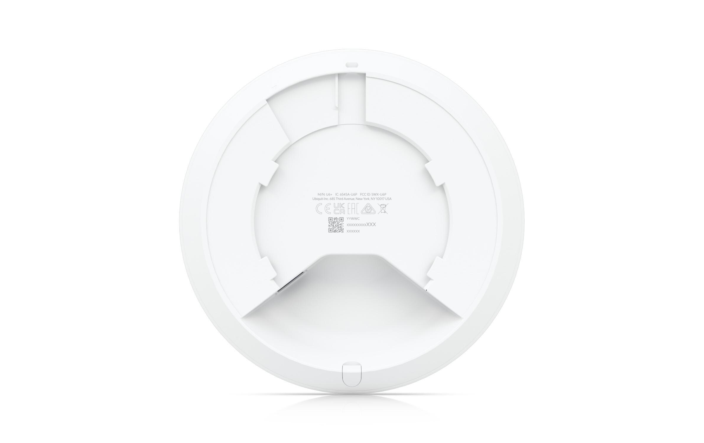 Access Point U6+ ohne PoE-InjectorUniFi WiFi U6+ Indoor Access Point, 300 Client-Support, 2.9 Gbps Durchsatzrate