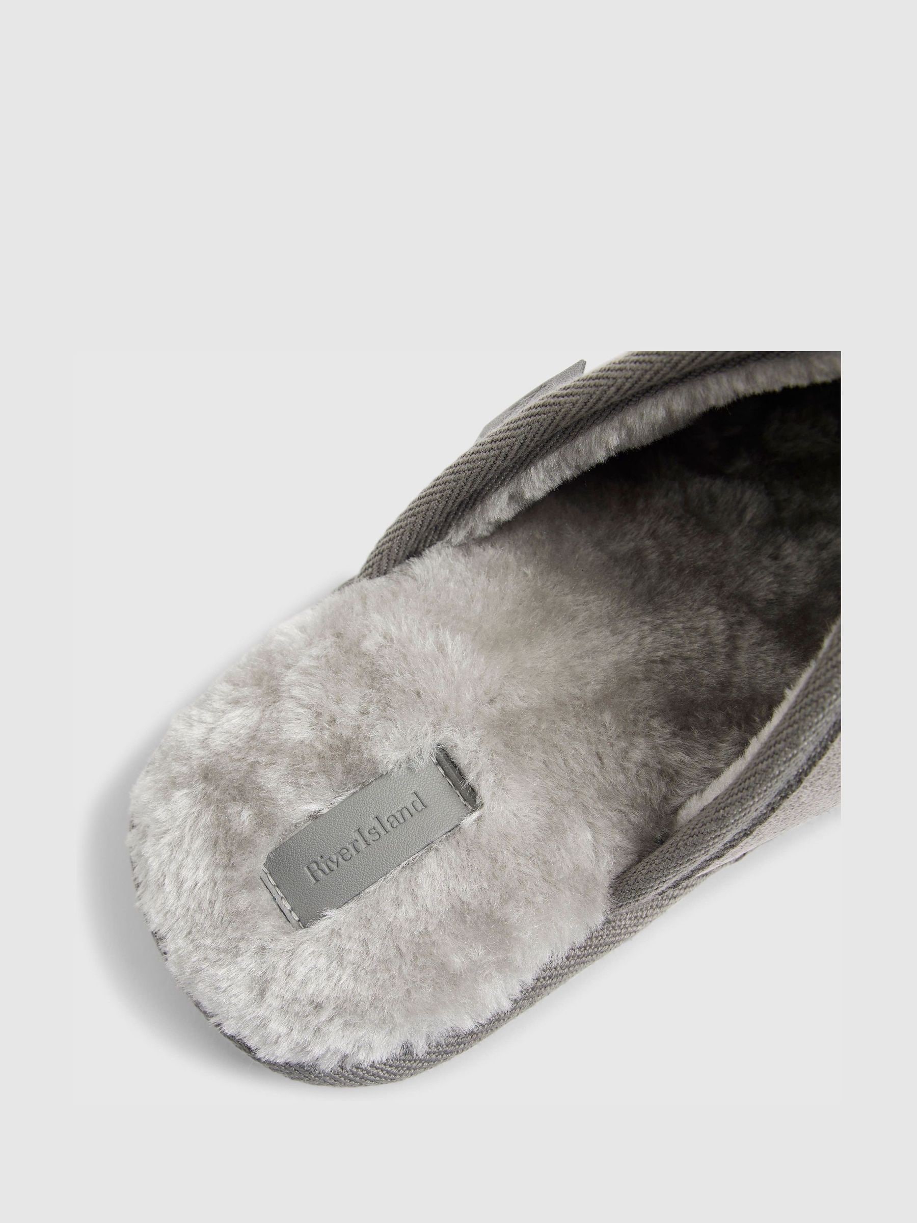 River Island Microfibre Mule Slippers