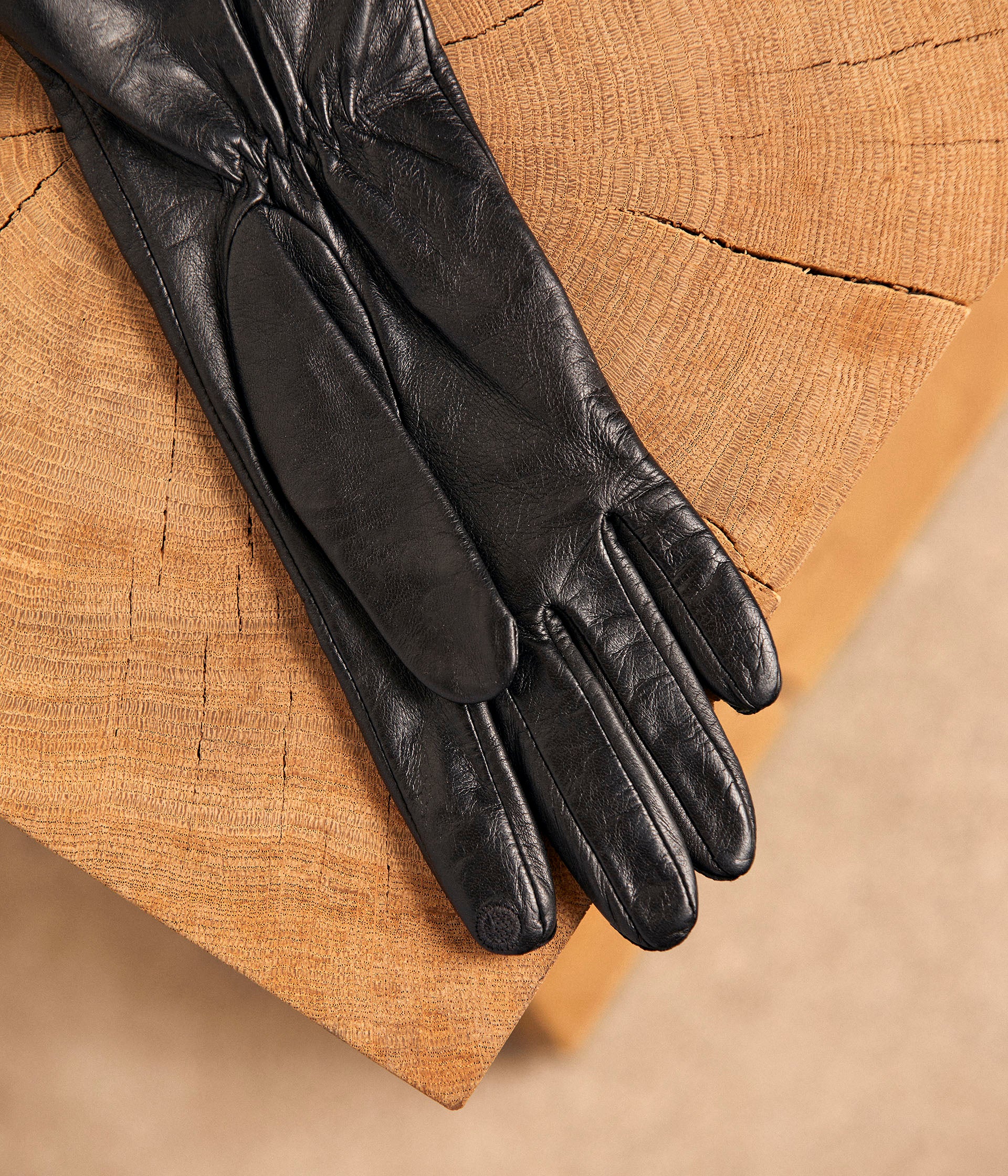 Gants longs cuir Darlène