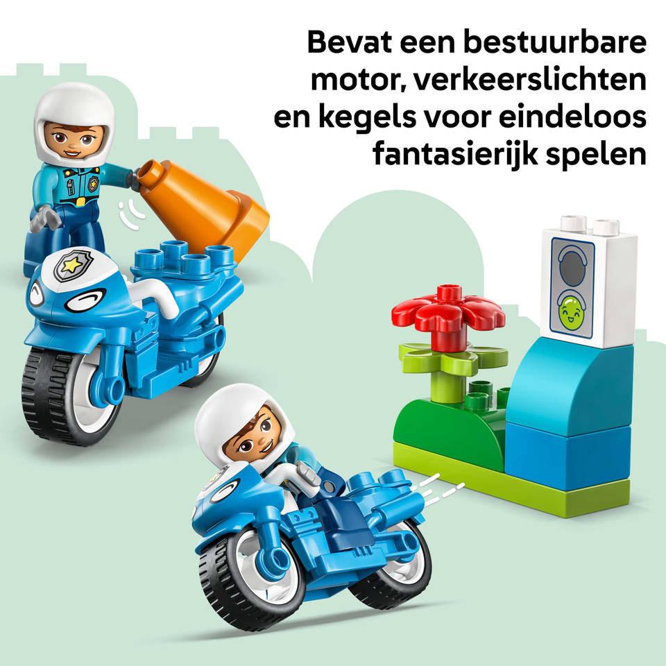 LEGO DUPLO blauwe politiemotor 10471