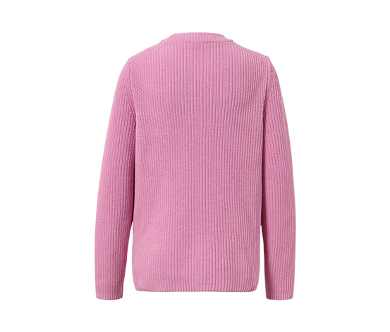 Grobstrickpullover, rosa