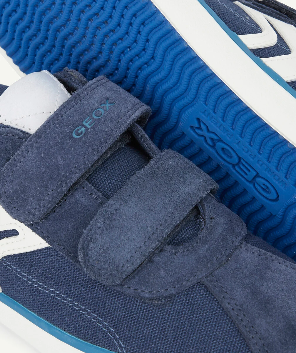 GEOXLES BASKETS BLEUES EN SUÈDE ET TOILE