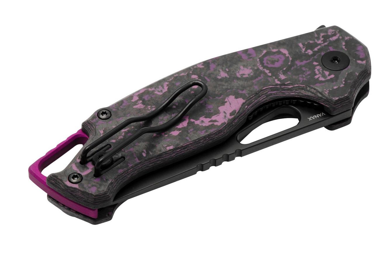 MKM Vincent VCV-CPD Black PVD VANAX, Purple Haze Carbon Fiber, Purple Aluminum zakmes, Jesper Voxnaes design