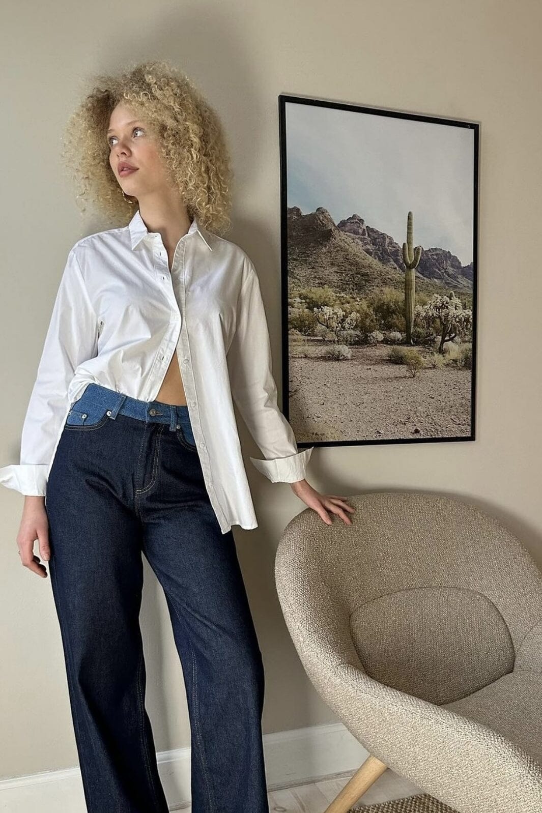 Neo Noir Duran Contrast Pants