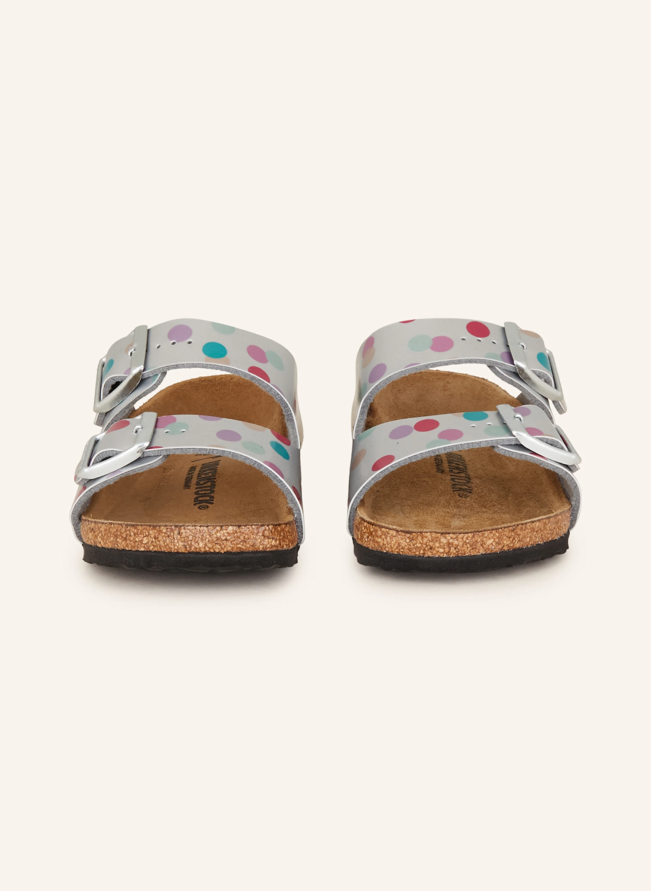 BIRKENSTOCK Pantoletten ARIZONA BIRCO-FLOR ELECTRIC METALLIC DOTS