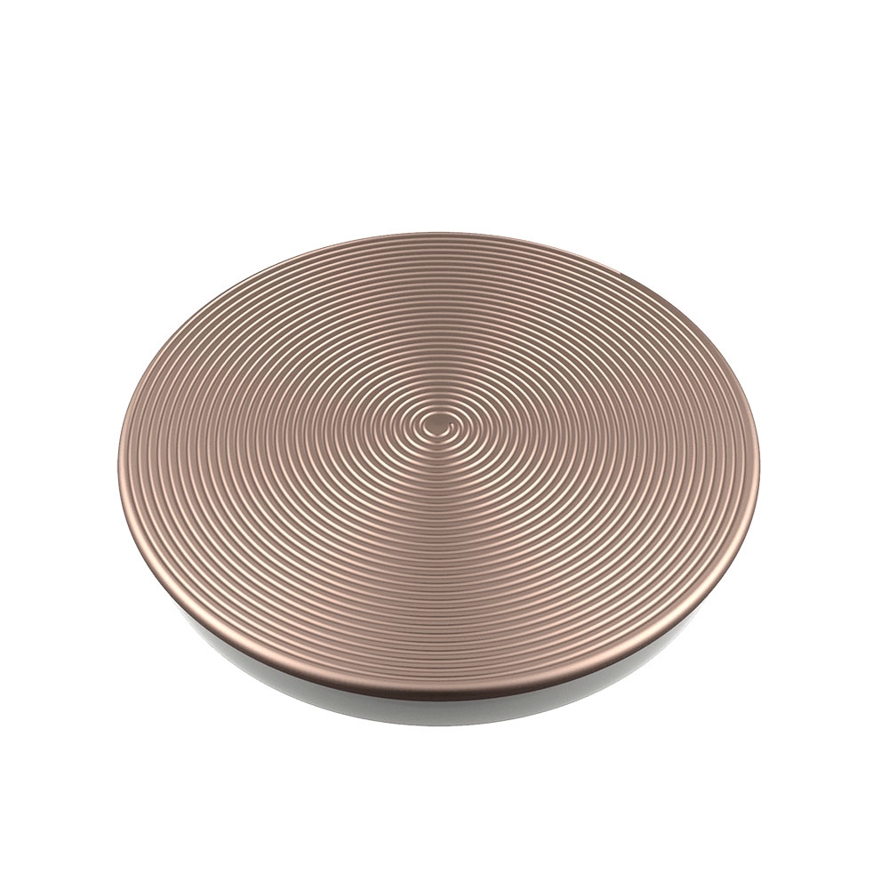 PopGrip Premium Finger Griff Halterung (Austauschbarer Top) für Smartphones / Tablets (801137) -  Twist Rose Gold Aluminium