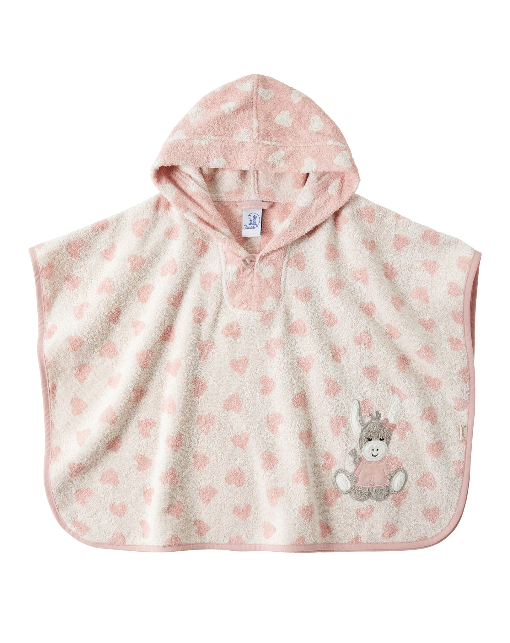 Badeponcho EMMI GIRL HERZEN in zartrosa