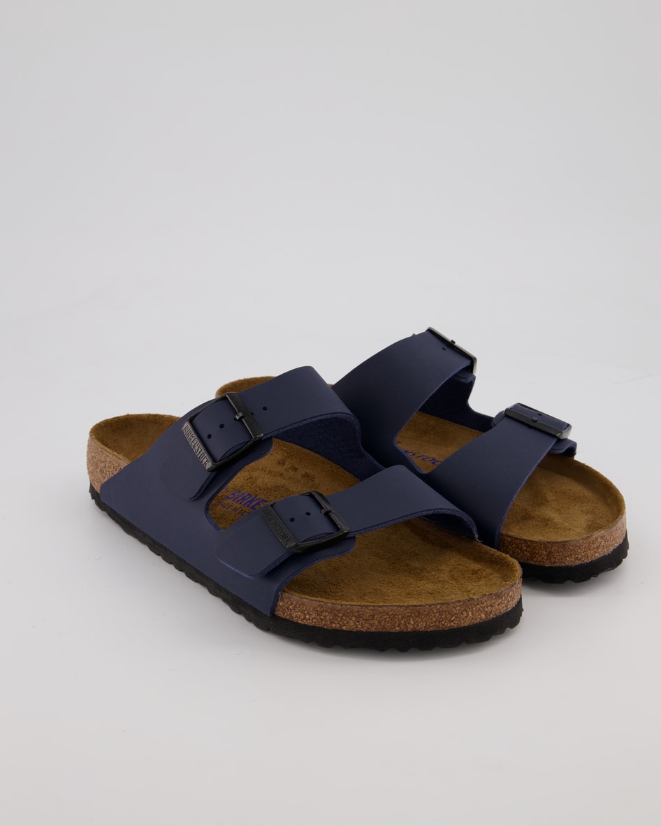Birkenstock Arizona Weichbettung Pantoletten in Blau