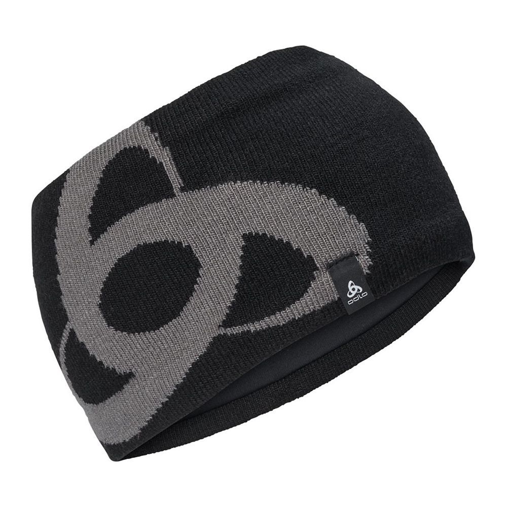 Odlo CERAMIWARM MID GAGE - Bandeau black/odlo steel grey