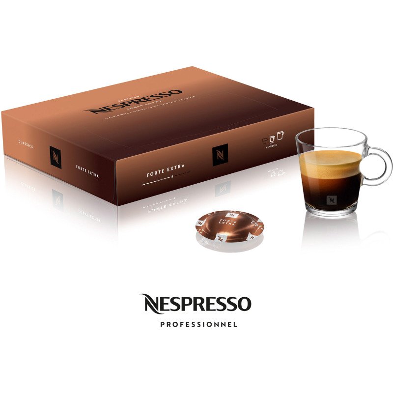 Capsule de café Nespresso Professionnel Forte Extra  - Boîte de 50