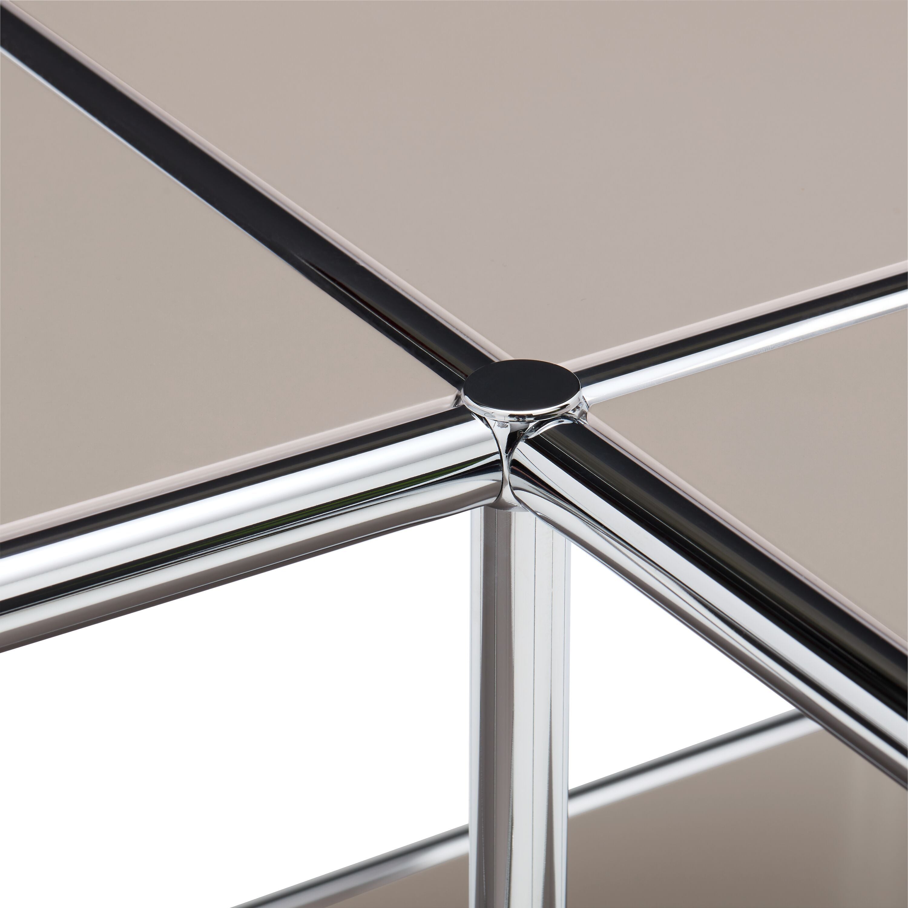 FLEXCUBE Salontisch - Taupe / B: 114.5 cm x T: 77.5 cm x H: 42.5 cm