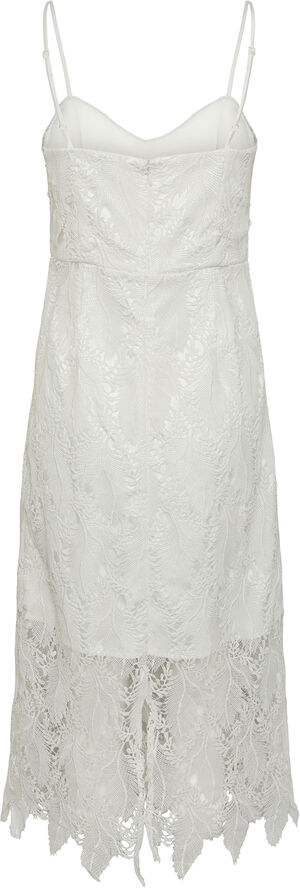 YAS YASTONI STRAP MIDI DRESS - CELEB Gardenia