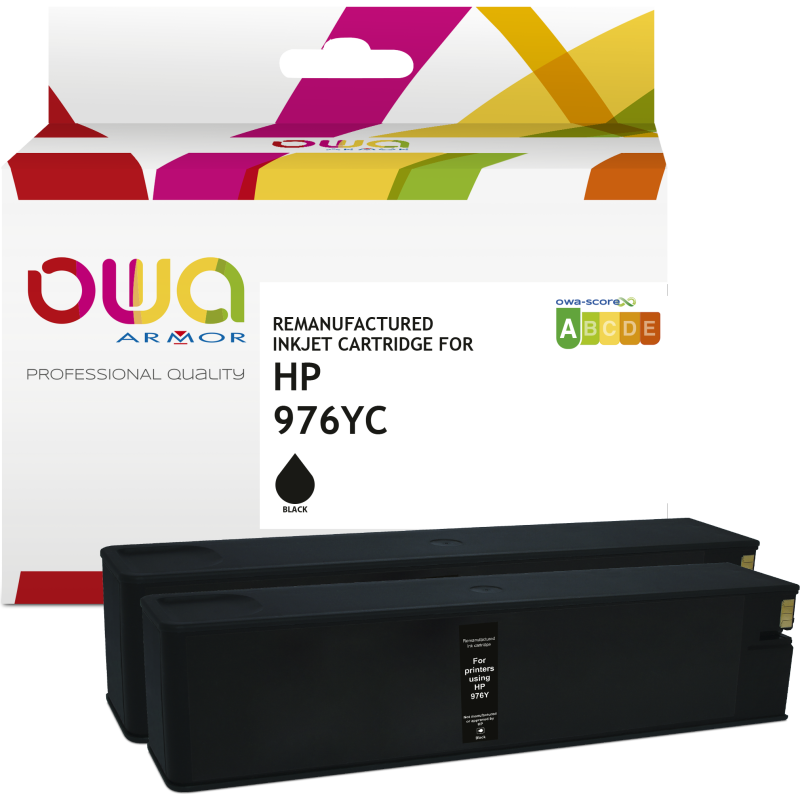 Cartouche d'encre remanufacturée OWA - standard - Noir - pour HP 976YC
