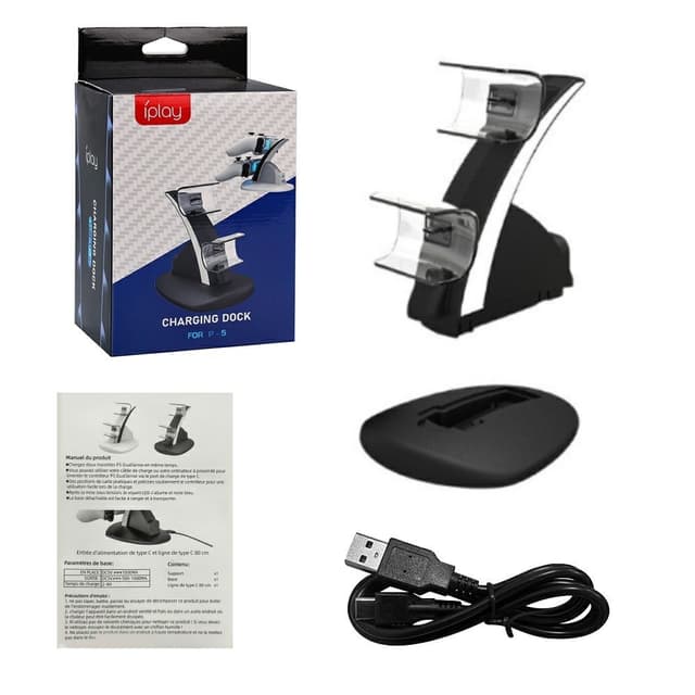 Opladnings- og Opbevaringsstander til Sony PlayStation 5 Controller