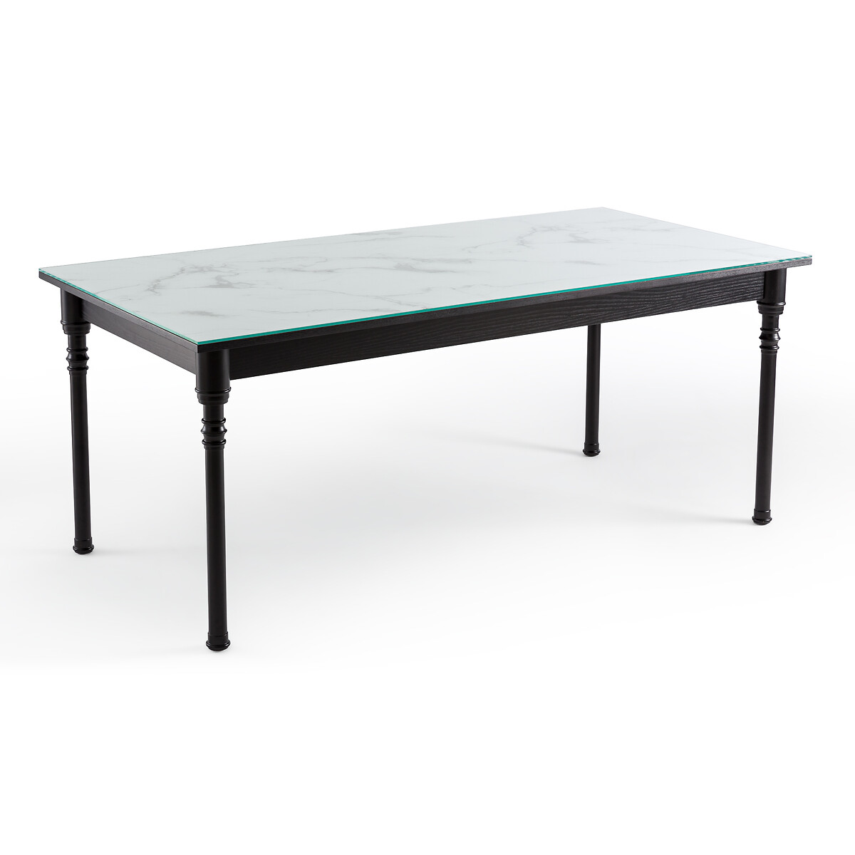 LA REDOUTE INTERIEURS<br>Mesa de jantar 6/8 pessoas, estampado em mármore, Oprah