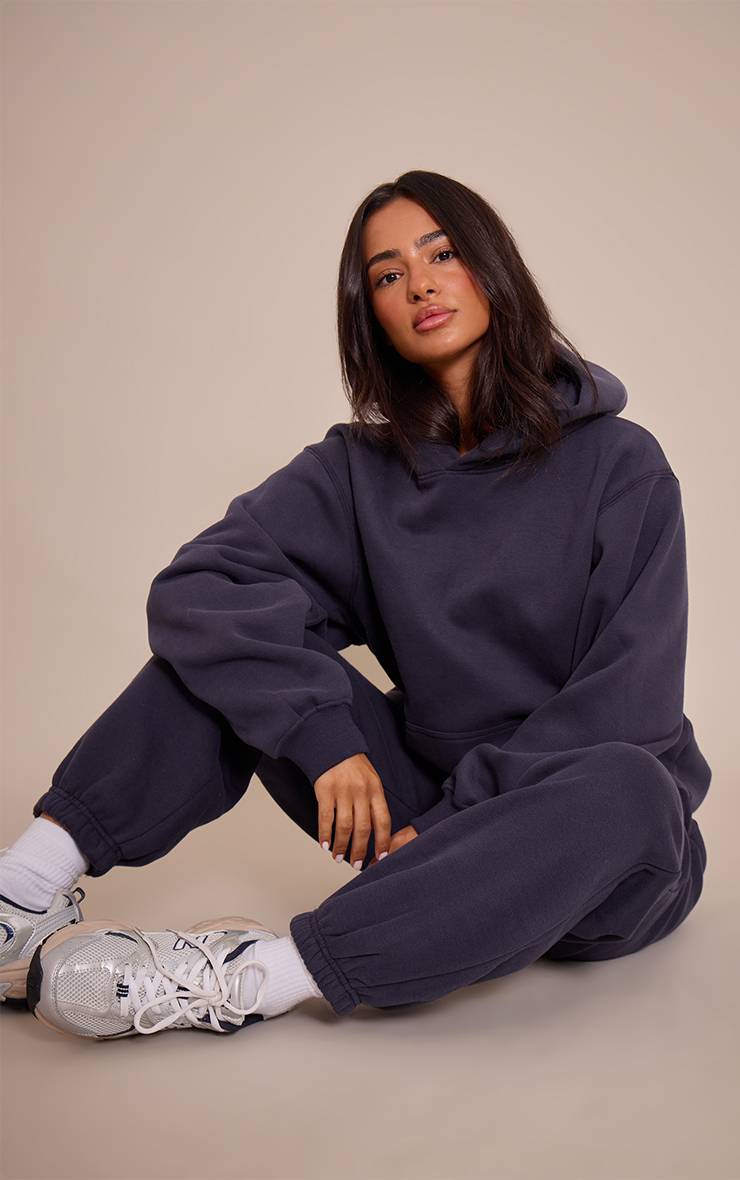 Bleu Marine Pantalon De Jogging À Revers Petite Taille