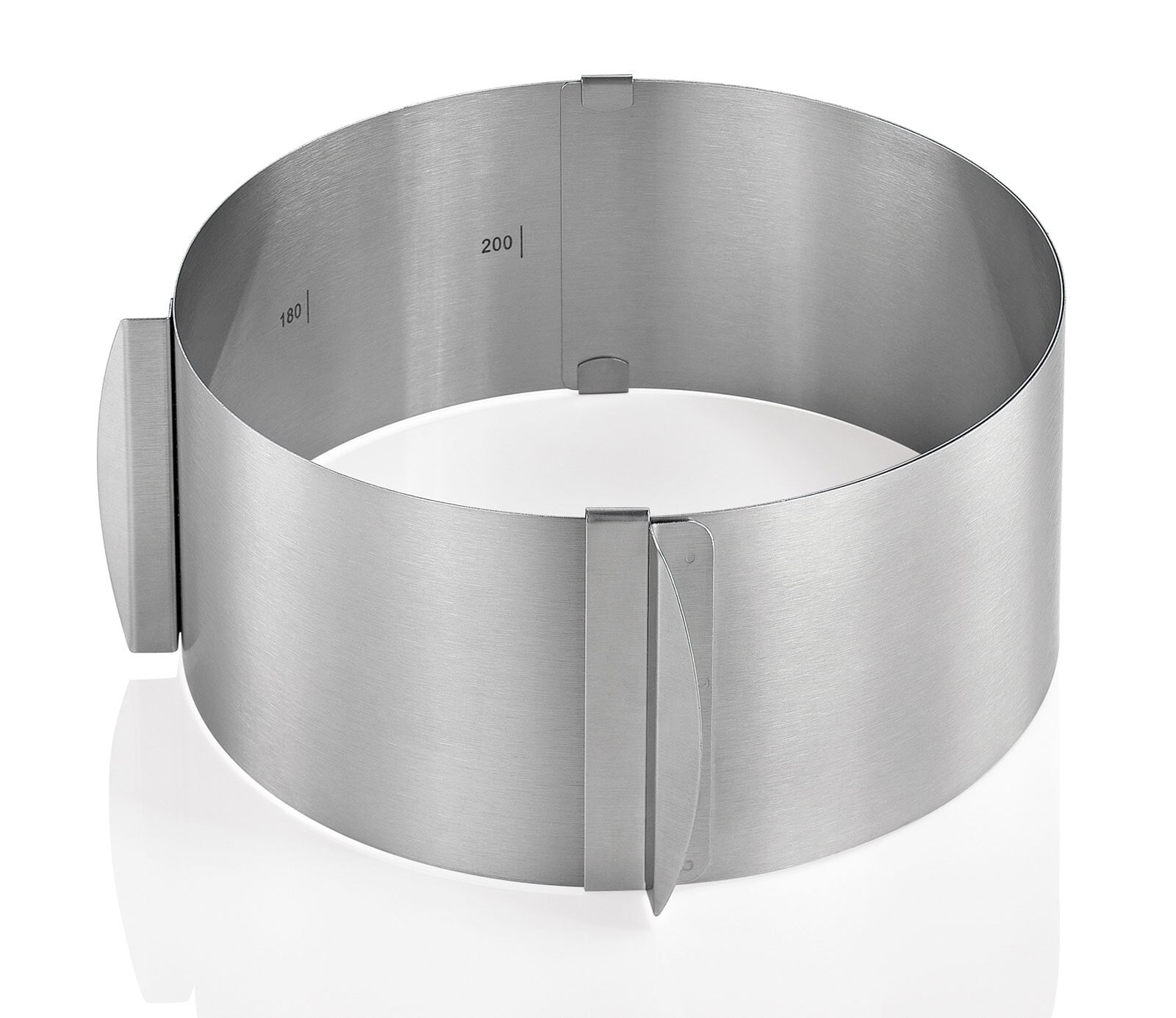 KÜCHENPROFI Tortenring 16 - 30 cm silberfarbig